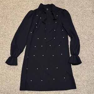 Navy Pearl Dress